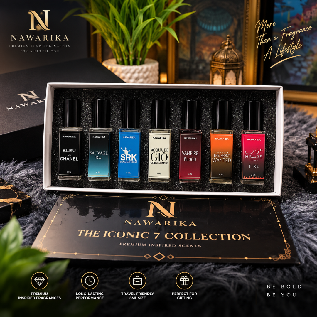 World Best 7 Perfume Combo + 1 FREE 6ml Perfume | Total 8 Bottles